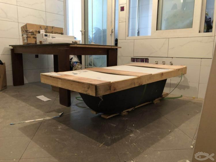 一家四口期盼已久的浴缸入場啦！歡迎你丫！