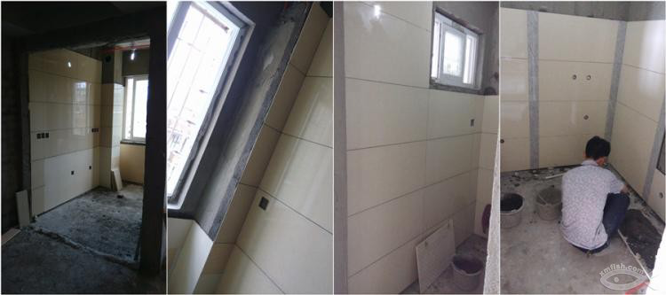 7月29日，鋪磚進(jìn)行時(shí)，集體視察工地中