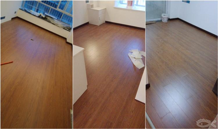 10月24日，木地板裝完，家終于像樣了