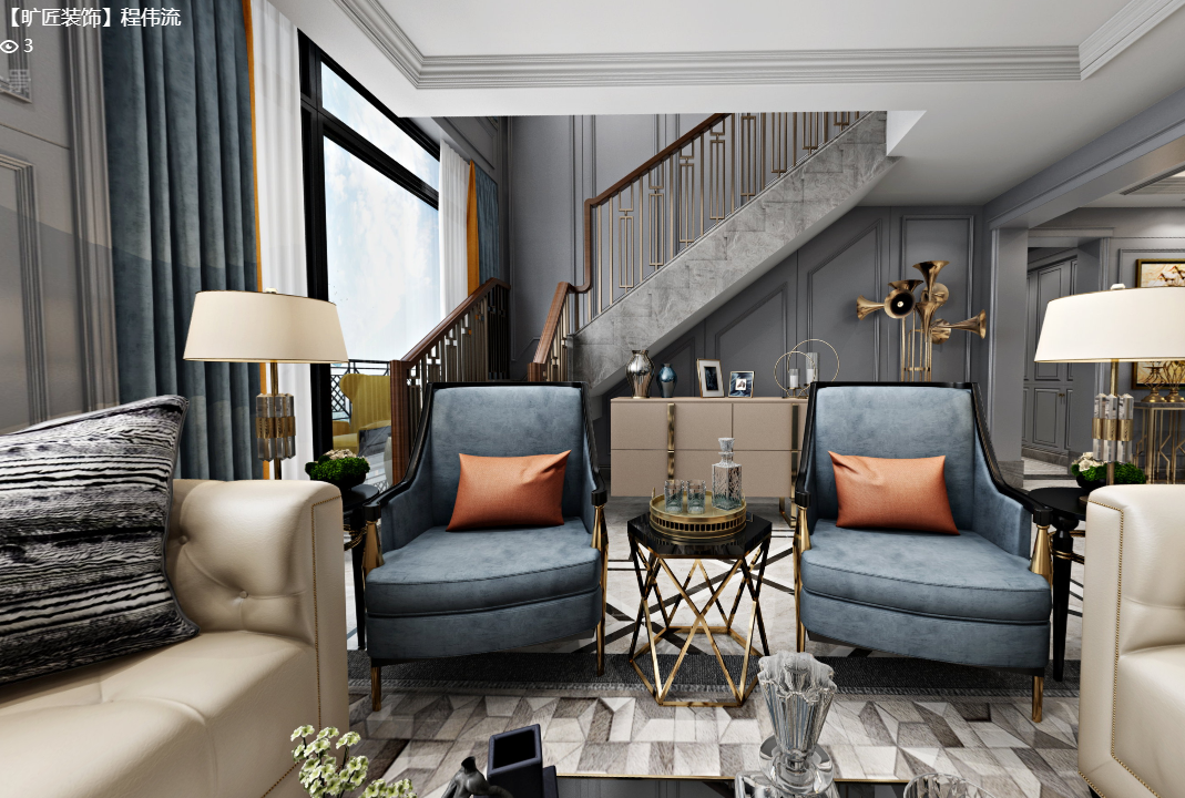 295平現(xiàn)代輕奢風(fēng)格案例